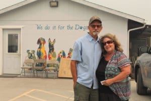 Supportive community bring suplies to Rescue RAnch fo McKinney Fire dogs