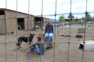 Rescue Ranch Sanctuary_staff and dog