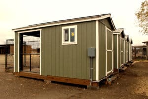 Giving Tuesday, Rescue Ranch Sanctuary, Whelping sheds 4 back view