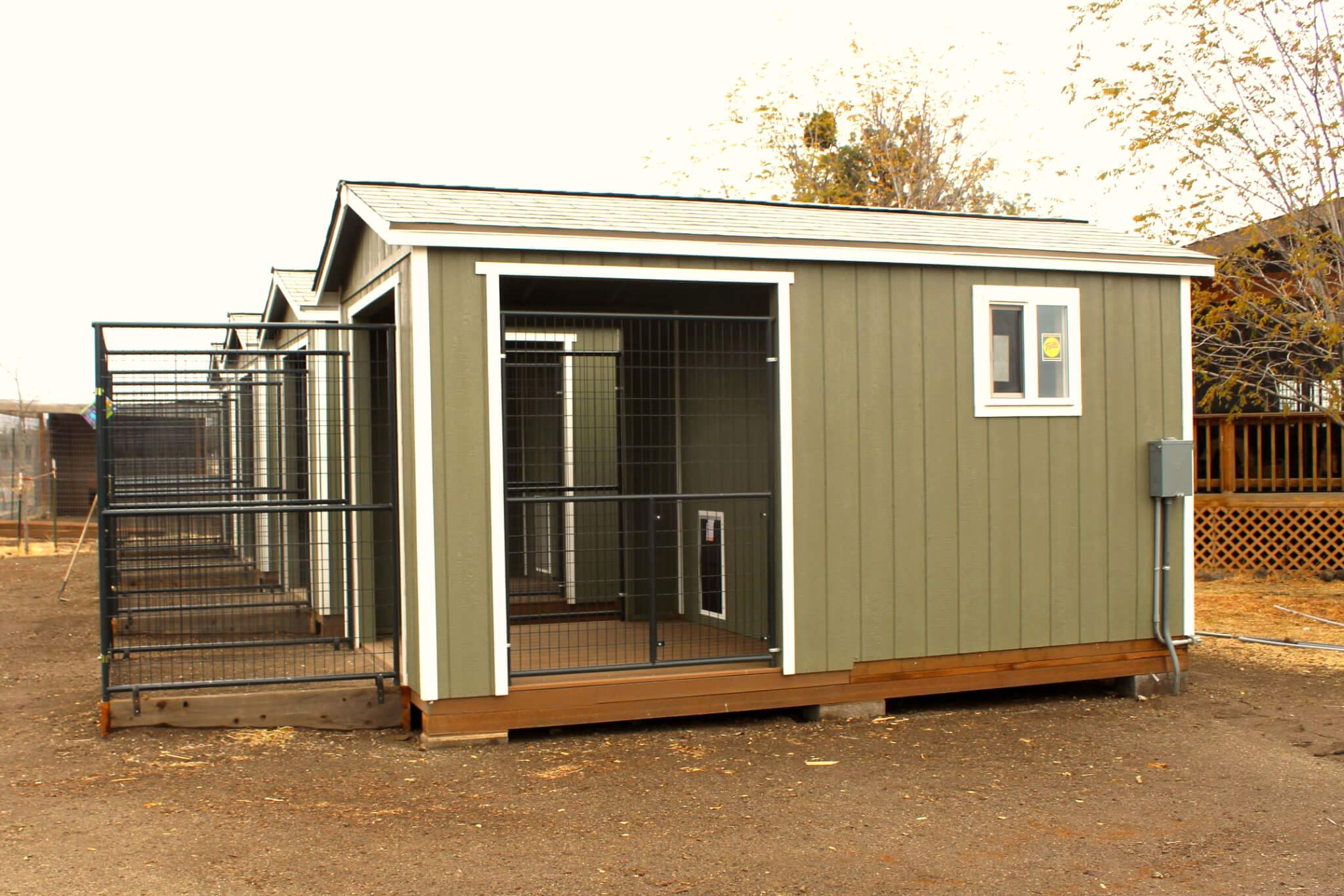 Whelping sheds with kennel panels _1 Rescue Ranch Inc.