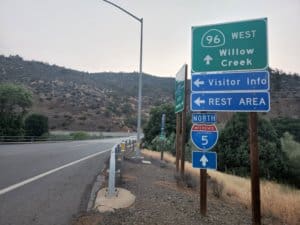 Road signs to Randolph rest stop _photo EAnderson