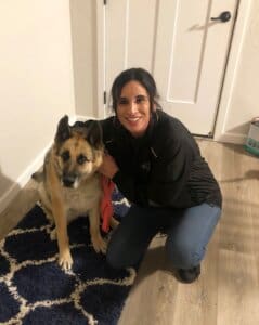 Foster a Dog, Cleo with foster mom Kristin