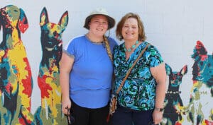 Rescue Ranch volunteers, Hannah and Liz McFarland