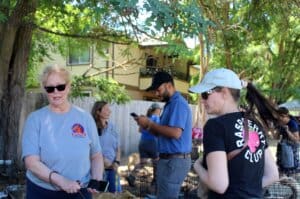 Red Dog Pet supply store manager Patricia, left,
