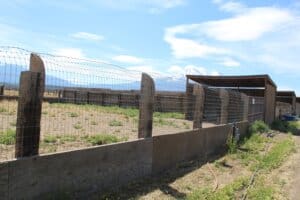 Extra high escape prevention fencing